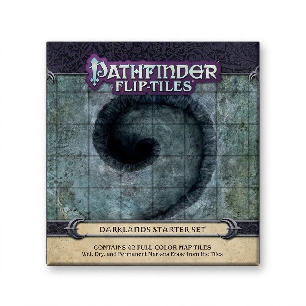 Pathfinder Flip-Tiles Darklands Starter Set Paizo Map Tiles RPG D&D Caverns Cave